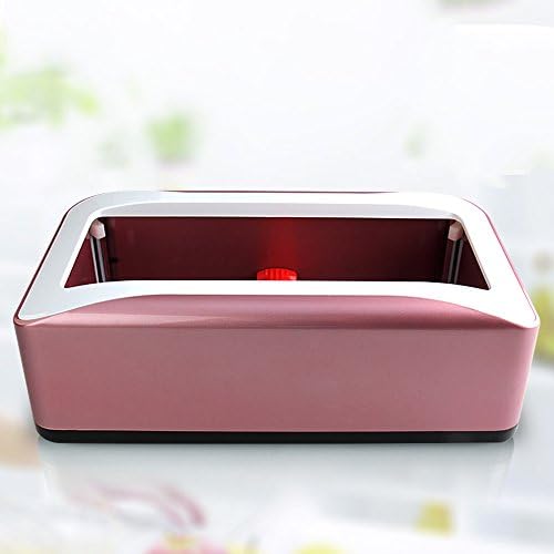 QFFL Shoe cover machine Automatic solid wood shoe cover machine Foot machine Foot film foot machine Disposable shoe cover box Rose Gold / Brown / Purple / Red / Silver / Gold / Gray 40 * 21 * 12cm Smart shoe cover ( Color : Rose gold )