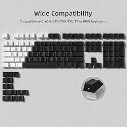 dagaladoo Shine Through keycap Set,Double Shot PBT