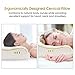 DYD Bed Pillows for Sleeping Cervical Pillow Supportive for Neck Adjustable Loft for Back/Side Sleepers 100% Natural Latex Pillow Alleviate Back Pain Proper Spine Alignment