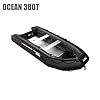 Seamax-Ocean380T-125-Feet-Commercial-Grade-Inflatable-Boat-5-Pontoon-Chambers-Aluminum-Floor-V-Bottom-Max-Support-25HP-Motor-Coast-Guard-Standard-Reflective-Tapes-Multi-Purpose