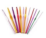 Zxuy CITY 12 sizes Aluminum Crochet Hook Set (14size 2-10mm)