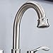 VALISY Two Handles Stainless Steel Satin Nickel Bathroom Sink Faucet, Bathroom Faucets with Pop-up Drain & Water Hoses Included