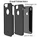 iPhone 7 Plus Case, Kuool Slim Hybrid Dual Layer Armor Rugged Heavy Duty Anti-Slip Full Protection Cover with [Tempered Glass Screen Protector] for iPhone 7 Plus-Black