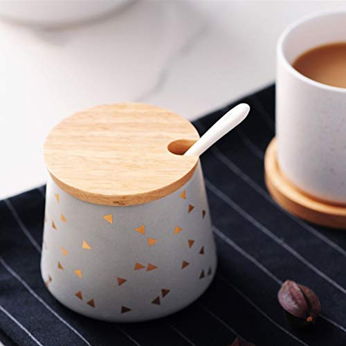 WGGTX Keramik Milchkännchen Zuckerdose Set Haus Coffee House Barista Creamer Pitcher Caffe Werkzeuge – Bild 5