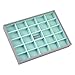 Stackers Dove Gray & Mint Green Classic 25 Section Jewelry box