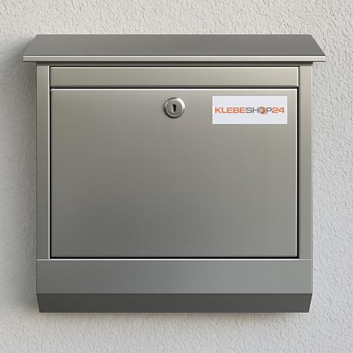 KLEBESHOP24 24 x Clear Adhesive Badge Holders - For ID & Filing - With Insertable Cards - 25x75mm