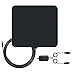 Cooldesign 50 Miles Long Range HDTV Antenna Amplifier with 16 Feet Cable USB TV Tuner - Black