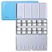 MEEDEN Empty Watercolor Tins Box Palette Paint Case, Large Blue Tin with 24 Pcs Full Pans