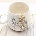 Keychains for Women, Crystal Key Chain Rhinestone Perfume Bottle Key Ring Gift for Womens Bag or Cellphone or Car Pendant (white)