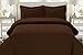 HC COLLECTION Duvet Cover - Brown Queen Size Duvet Cover - 3 Piece Soft Breathable Microfiber Duvet Cover Set with Zipper Closure & 2 Pillow Shams