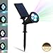 ZEEFO Solar Powered Light LED Spotlight Outdoor Wall Lamp 180° Adjustable Waterproof Security Night Lights for Landscape Lighting, Driveway, Yard, Lawn, Pathway, Garden, Deck,Ground (Changing Color)
