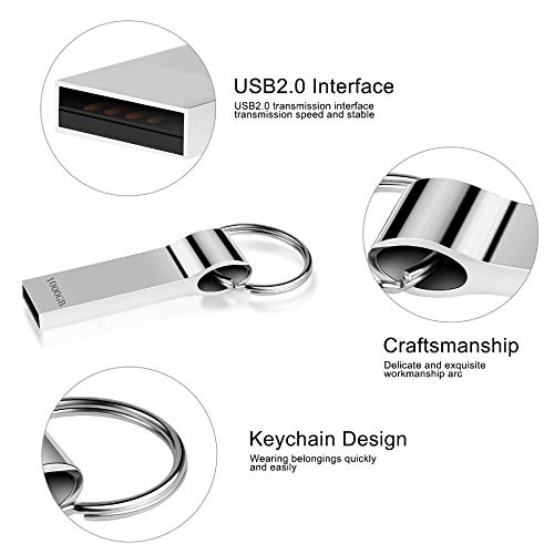 Kaulrey 1TB Flash Drive, USB 3.0 Flash Drive Metal Waterproof USB Drive