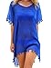 Adreamly Women's Stylish Chiffon Tassel Kaftan Swimsuit Beachwear Cover Up Free Size Blue