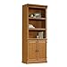 Sauder Orchard Hills Library With Doors, Carolina Oak finish