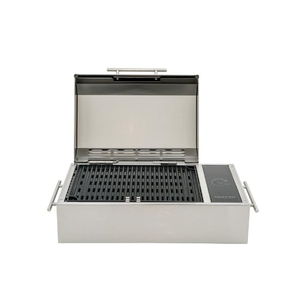 Kenyon-B70090-Frontier-All-Seasons-Portable-Stainless-Steel-Electric-Grill-120V