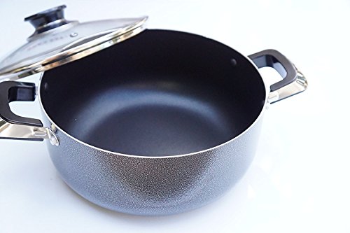 Click Here to See More Images Home N Kitchenware Collection 10-Quart Aluminum Pot Stock Pot with Glass Lid, Heavy Gauge (3.5MM)