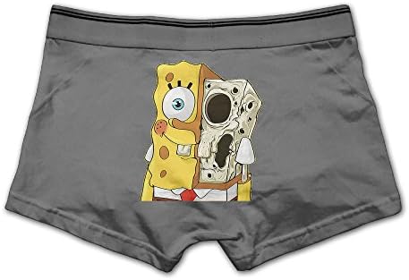AALEXXJI1 Men's Sponge Bob Half Face Boxer Briefs
