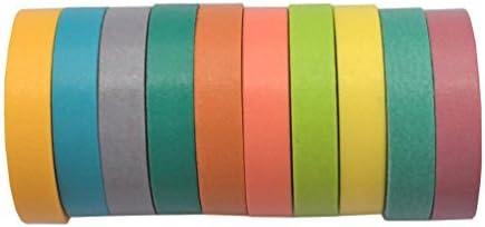 1 X Lychee Craft 10 mini Decorative Washi Tape Masking Adhesive Tape by Ewelldone