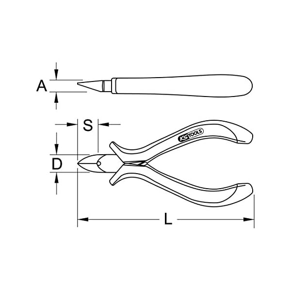 KS Tools 500.7089 ESD Seitenschneider, 135mm – Bild 3