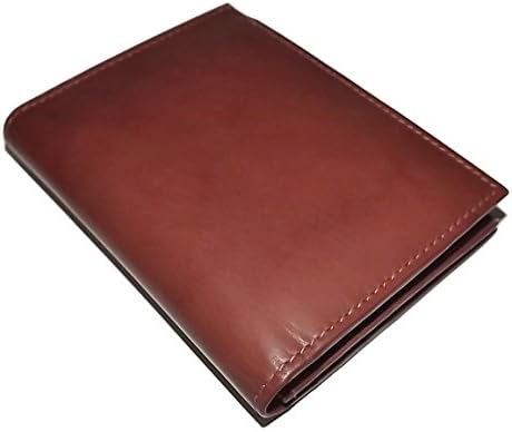 Italia Leather Men's L Fold RFID Blocking credit Card Wallet with ID Toffee