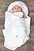 Snow Angel Cushioned Baby Bath Towel with Adjustable Hood and Padded Back Panel for Infant Safety