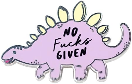 No F Given Stegosaurus Dinosaur Enamel Pin