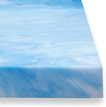 Sure2Sleep 3-LB High Density Plush Gel Memory Foam Mattress Topper Made in USA 2-Inch (Twin XL)