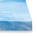 Sure2Sleep Queen Premium, 3 LB. Gel Swirl Memory Foam Mattress Topper Made in USA 2-Inch Blue