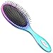 Oleh-Oleh Wet and Dry Brush Pro Detangle Hair Brush + Folding Mirror Mini Pop Up Hairbrush (rose+blue)