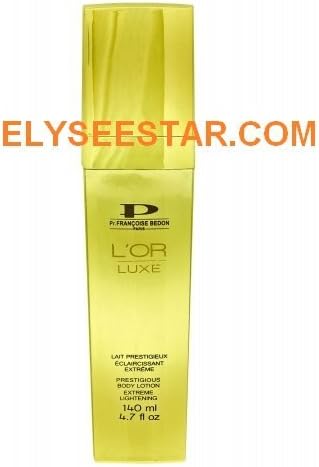ROXANNA PARIS Pr. Francoise Bedon L'Or Luxe Gold Prestigious Body Extreme Skin Lightening Brightening Bleaching 140ML