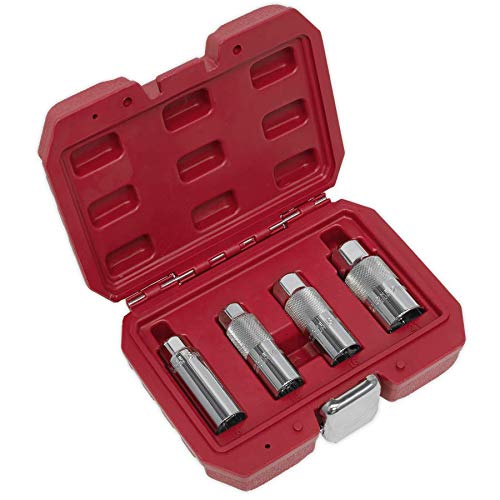AK6556 Sealey Spark Plug Socket Set 4pc 3/8"Sq Drive [Engine] - Thumbnail 2