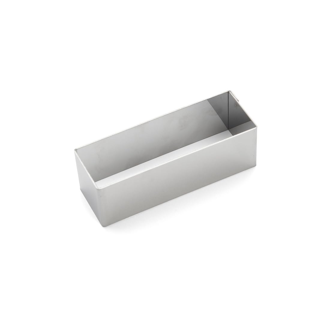 De Buyer 3943.13 Stainless Steel Rectangular Ring, Sharp Corners