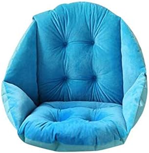 Grea Chair Buttocks Pad Soft Plush Shell Design Seat Cushion Lumbar Back Support Cushion Pillow for Beach Office Home Car Seat,Sky blue