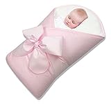 BundleBee Baby Wrap Swaddle Blanket, Pink, 0-4 Months