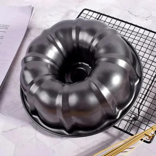 Forma de Bolo com Furo 24cm Antiaderente Redonda Alta para Pudim
