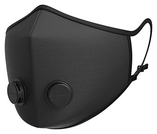 Airinum Urban Air Mask â€“ Reusable & Adjustable Air Mask That Protects Against Air Pollution, Smog, Allergens and Bacteria â€“ Solid Black S