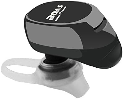BOAS Bluetooth Headset,V4.1 Portable Universal Wireless Earphone Support Handsfree Compatible with iPhone Samsung Motorola Sony and More(Black)