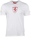 Puma Men's Ferrari Logo Tee Shirt-Rosso Corsa