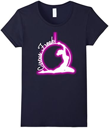 Womens Circus Freak Aerial Hoop Aerialist T-Shirt Medium Navy