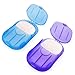 SODIAL(R)2 boxes Mini Washing Hand Bath Travel Scented Slide Sheets Foaming Box Paper Soap
