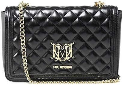 Moschino Love Moschino Women's Quilted Logo Shoulder Bag Black