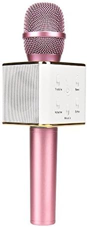 Portable Wireless Karaoke Microphone,Mini Handheld Cellphone Karaoke Player Built-in Bluetooth Speaker,2600 mAh Q7 Karaoke MIC Machine for Home KTV By PUNICOK (Q7 purple)
