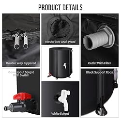 Collapsible Rain Barrel Water Collection System