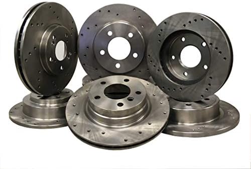 31447D Rear Drilled Brake Rotor pair of 2