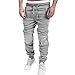 Chen Mens Jogging Sport Harem Pants Skinny Slim Fit Training Trousers Sweatpants