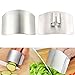 Zeltauto Finger Guard Slicing Cutting Protector 2.6 Inches Stainless Steel Finger Protector Cutting