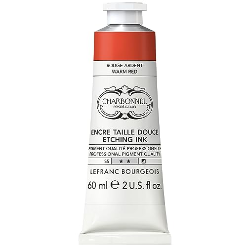 Lefranc Bourgeois Charbonnel Copper Printing Colours, Highly Pigmented Jet Printing Ink, Excellent Lightfastness, Vegan, Vibrant Colours, Age-Resistant, 60 ml T