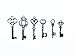 48PCS Antique Mini Collection Skeleton Keys (Silver)