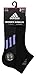 adidas Women's Superlite Stripe Low Cut Socks (3-Pair), Black/Onix/Chalk Purple/Purple Onix/Light Onix Fro, Medium, (Shoe Size 5-10)