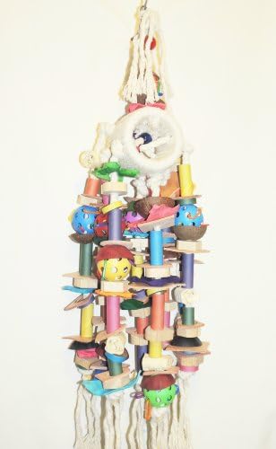 Jungle Munch Bird Toy Parrots Macaws Cockatoos Extra Large Approx 38" L X 12" W X 7" Thick